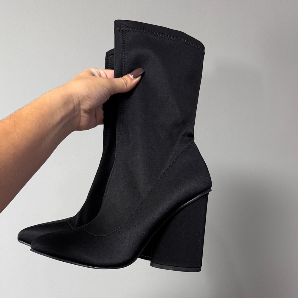 Slip on sock booties